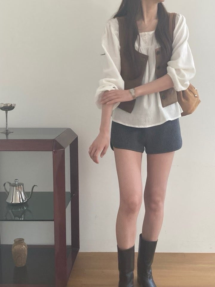 Westin suede vest-2col