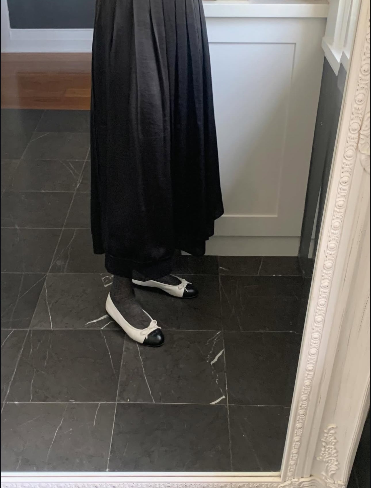 liter rachel double satin pleats skirt-2col