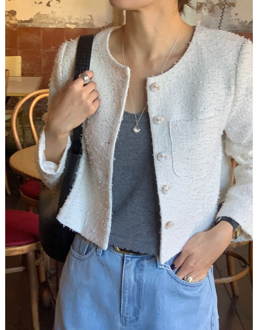 Sha tweed jacket-3col