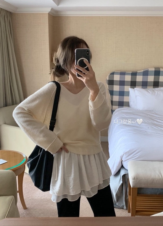 Sale sora即納 Reglan v knit