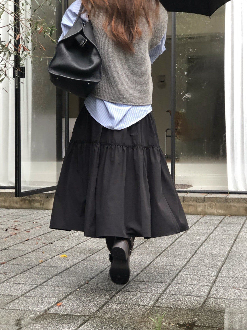 Garden lace full skirt-2col