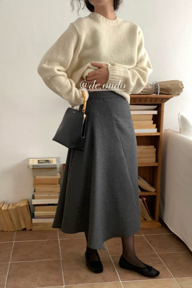 Unbal cut skirt