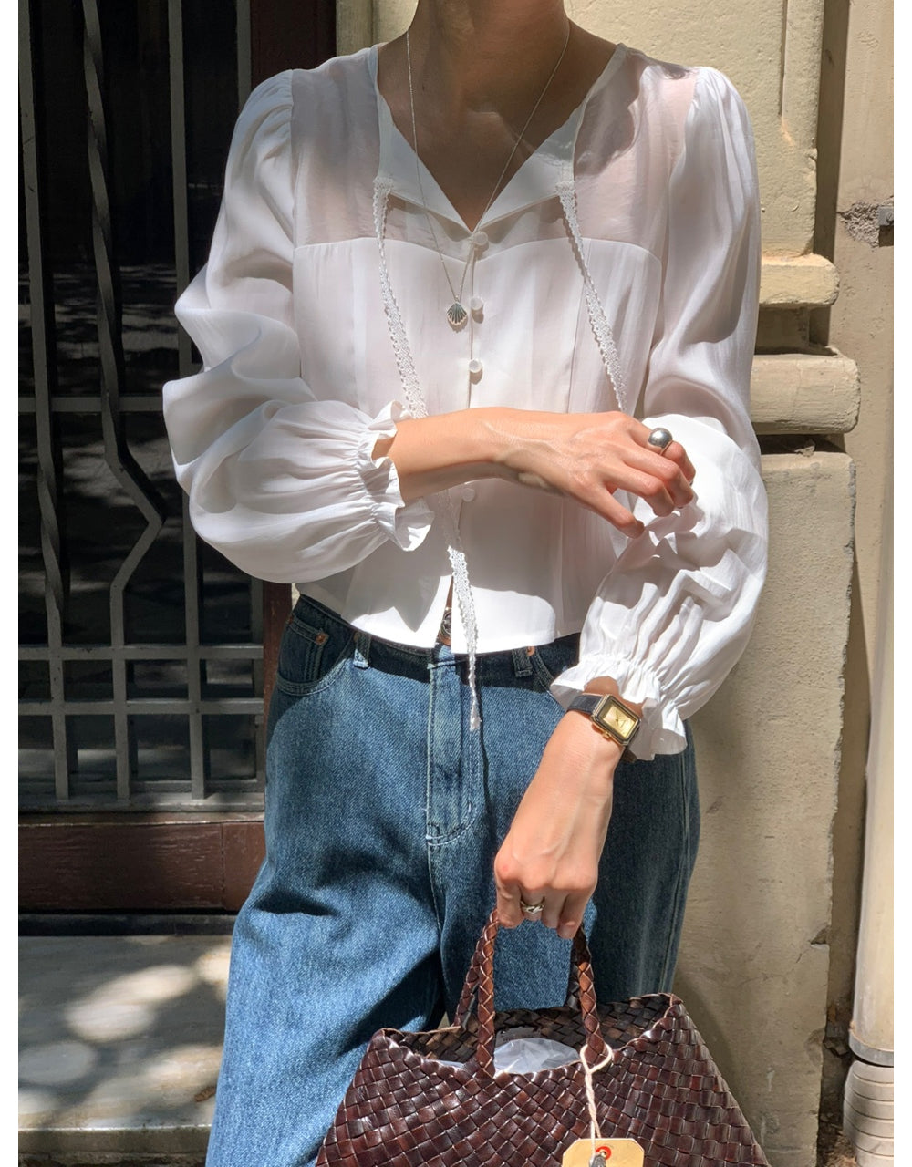 Shining blouse-3col