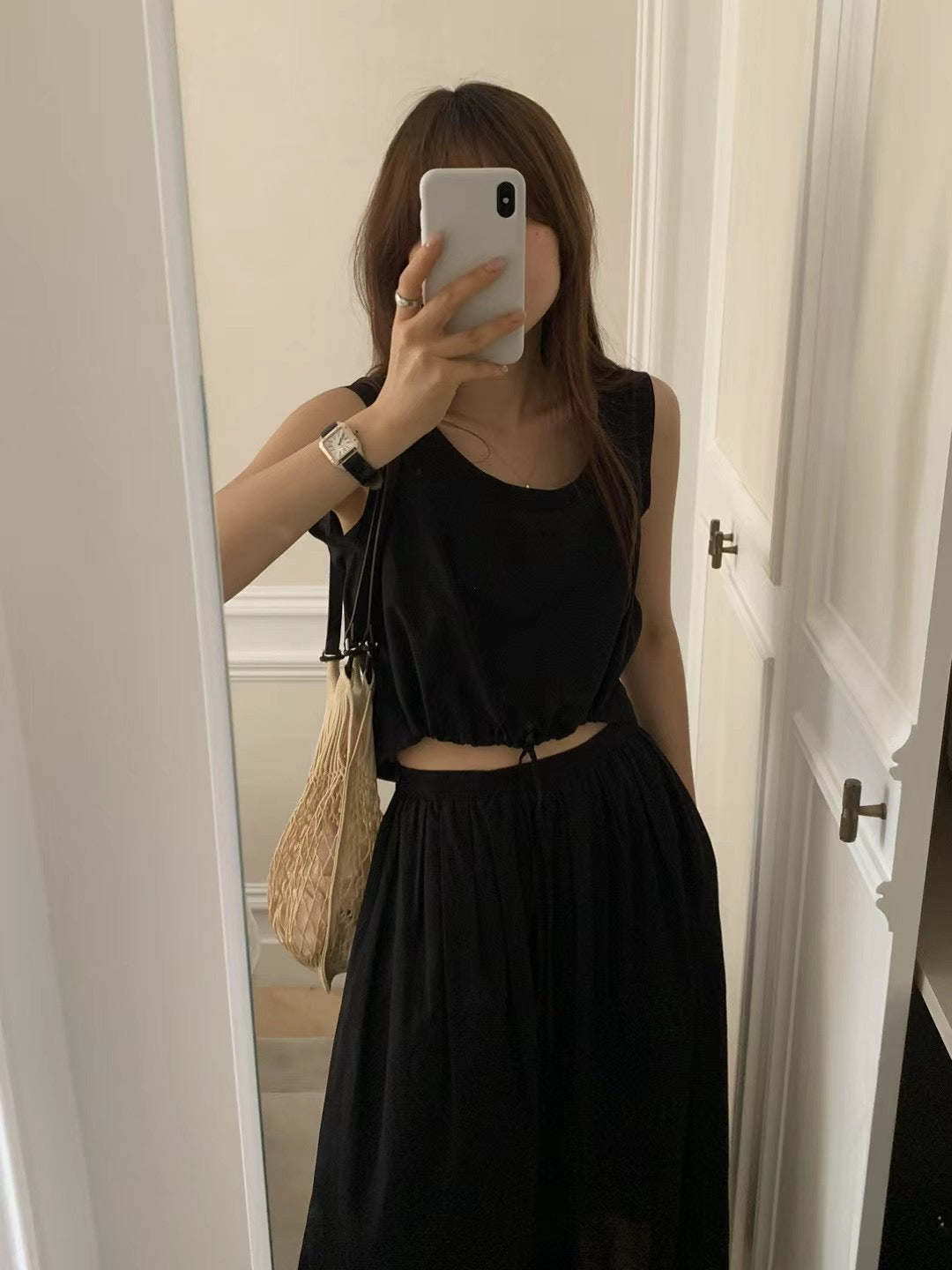 Ounce string blouse-2col