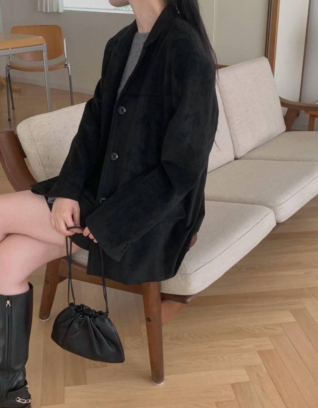 Euro suede skirt-2col