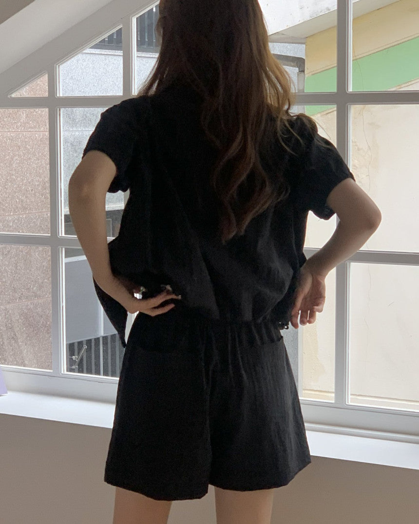 Kessie tencel banding pants-2col