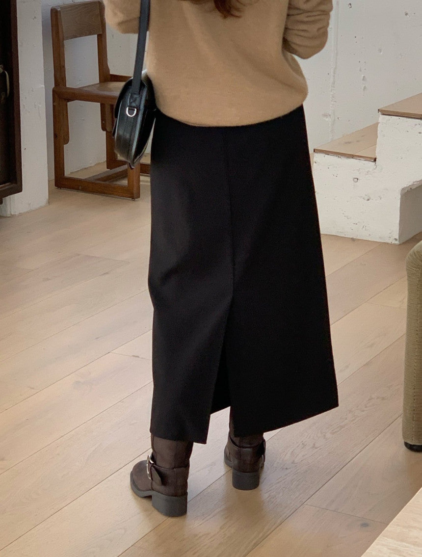Ove string long skirt-2col