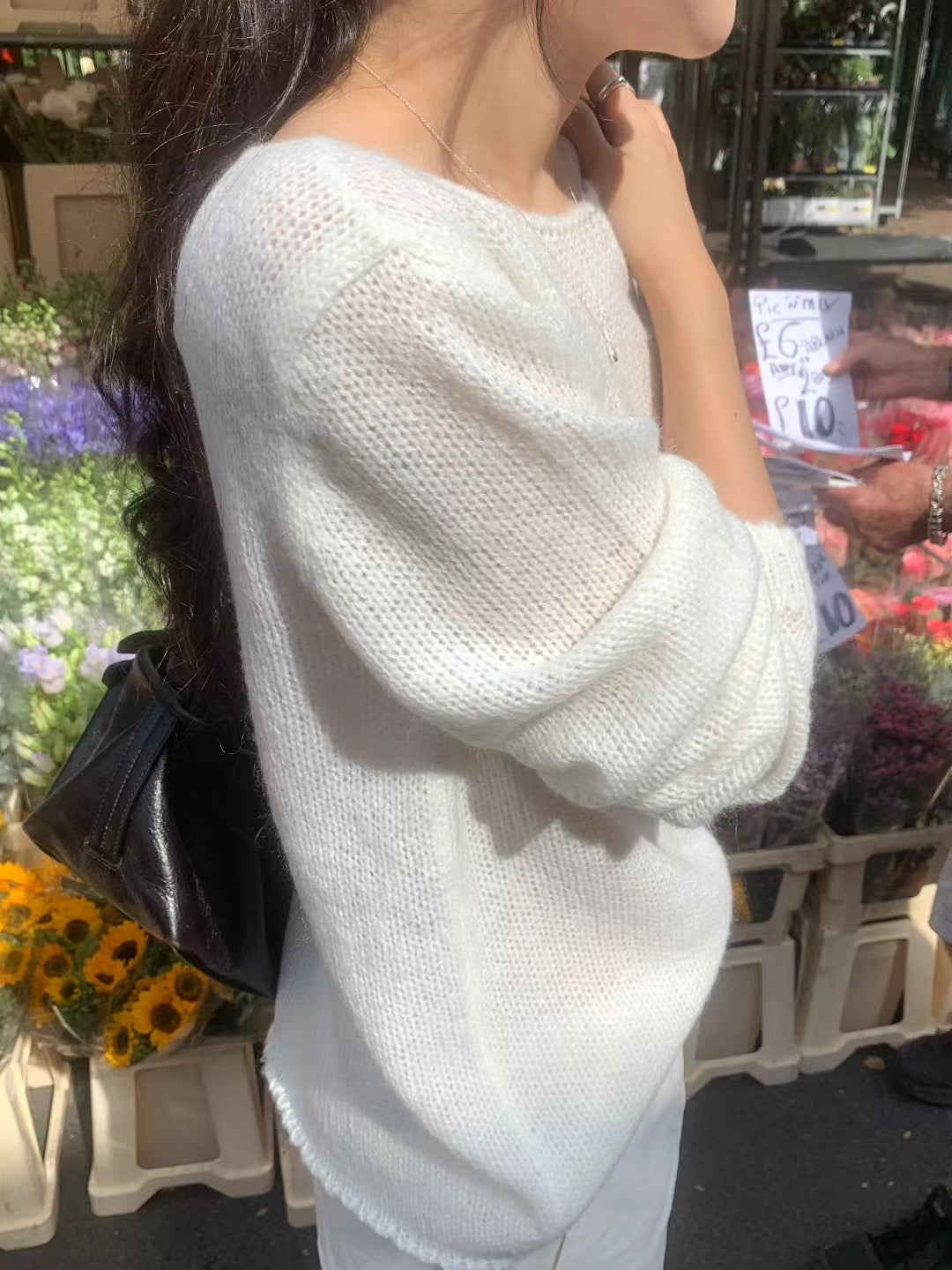 Ounce haze mohair knit-2col