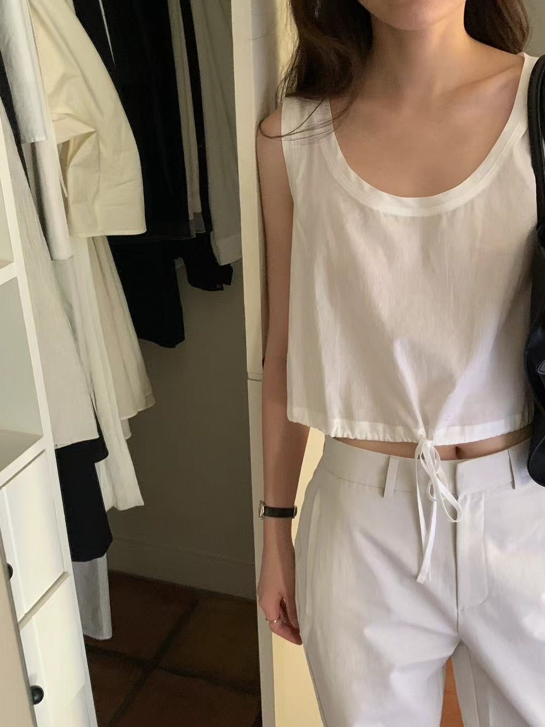 Ounce string blouse-2col