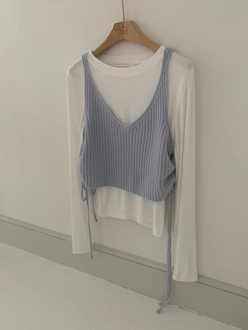 Side string bustier-3col