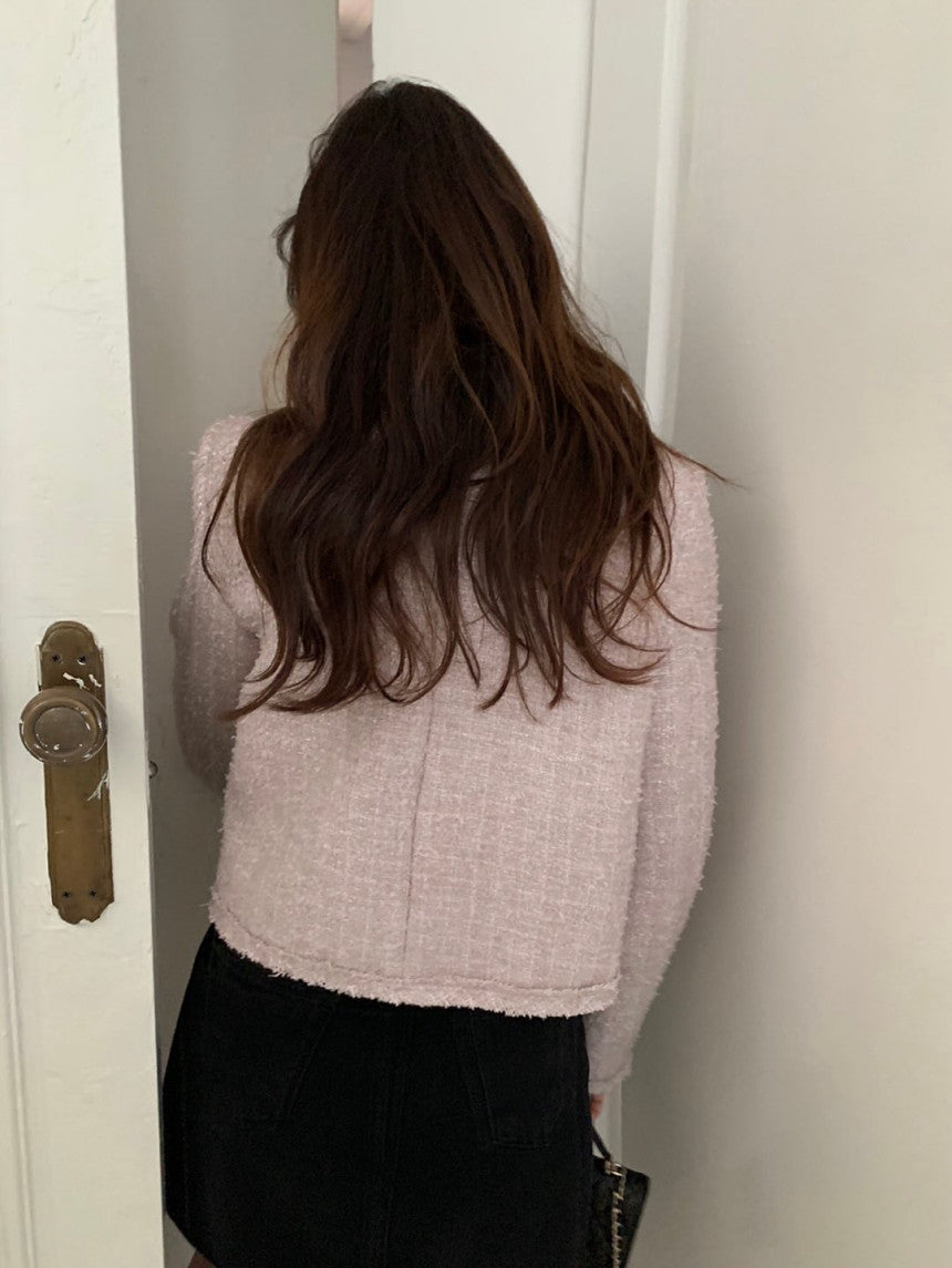 Salmon tweed jacket-3col