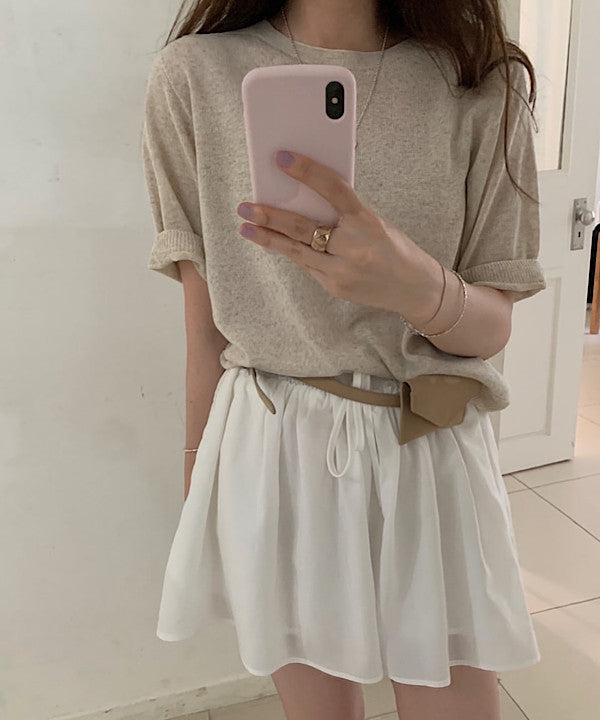 Pumpkin half pants-3col