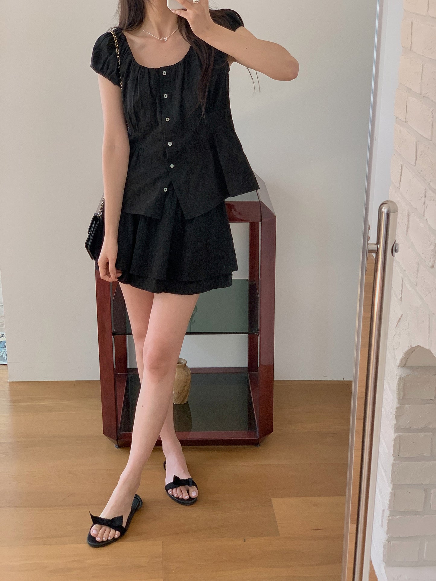 Bigi blouse&skirt-2col