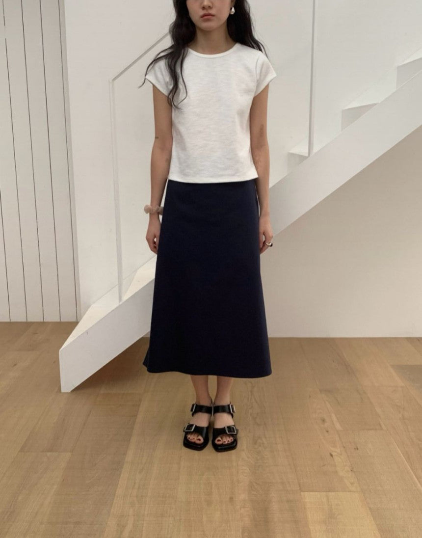 deondo side slit skirt-2col
