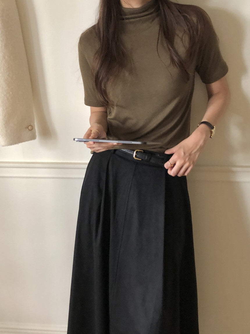May mock-neck T-4col