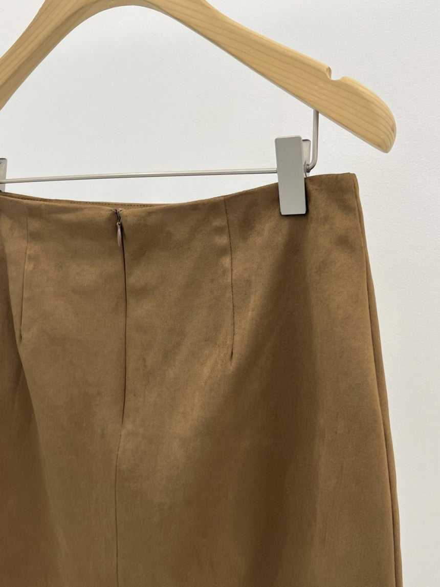 Eirin suede mini skirt-2col
