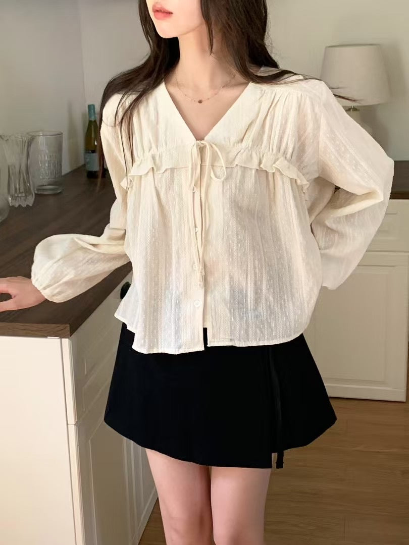 Lote lace blouse-2col