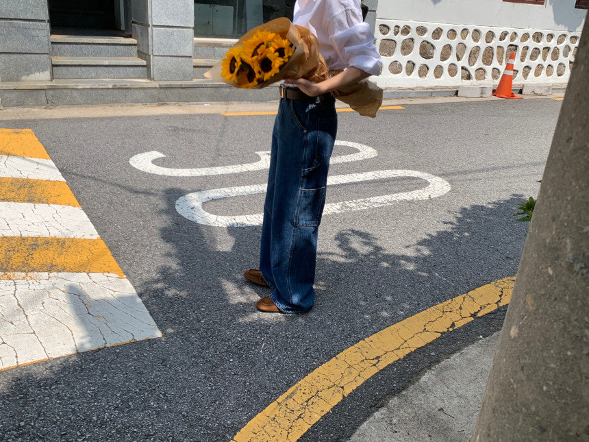 113 Carpenter denim ショート丈あり