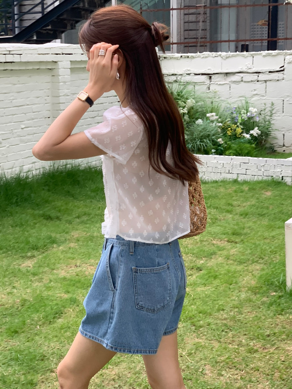 ruffle blouse-2col