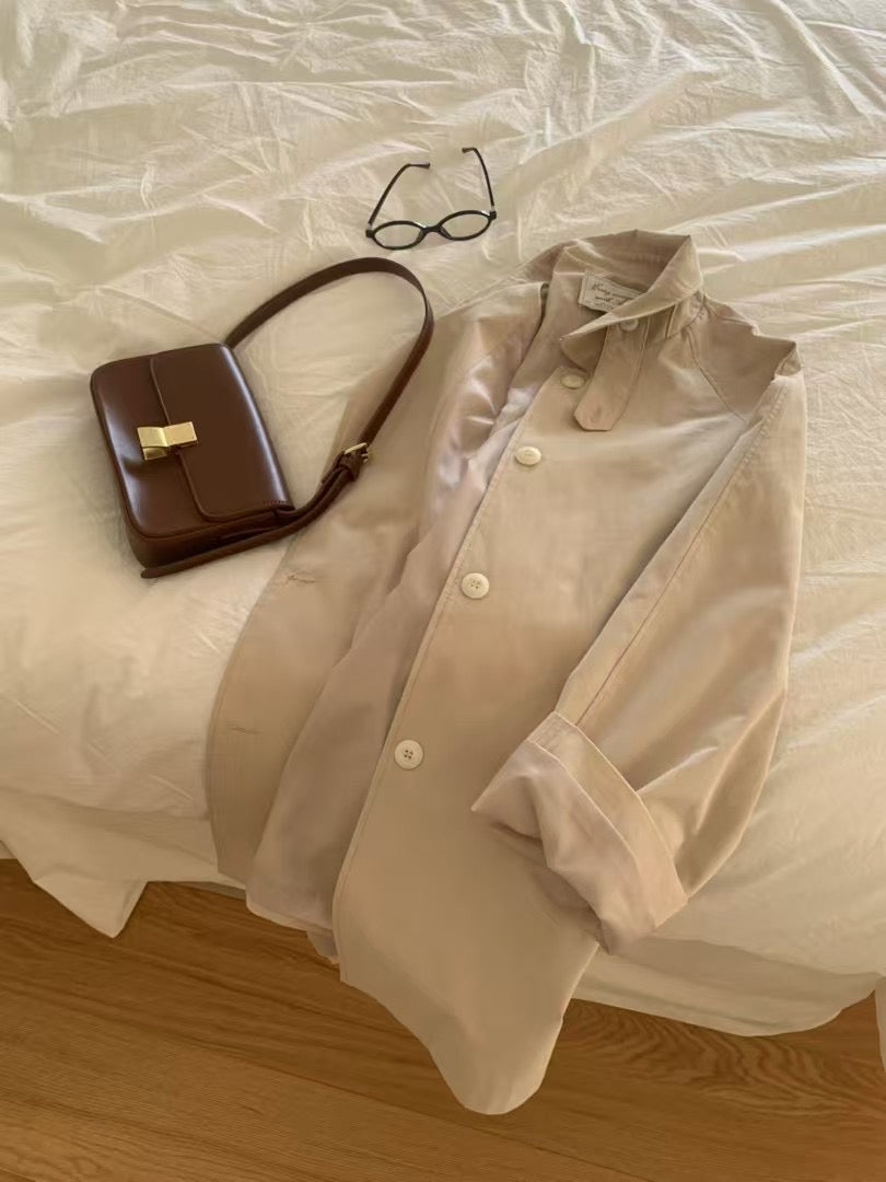 Sndy high neck half trench-2col