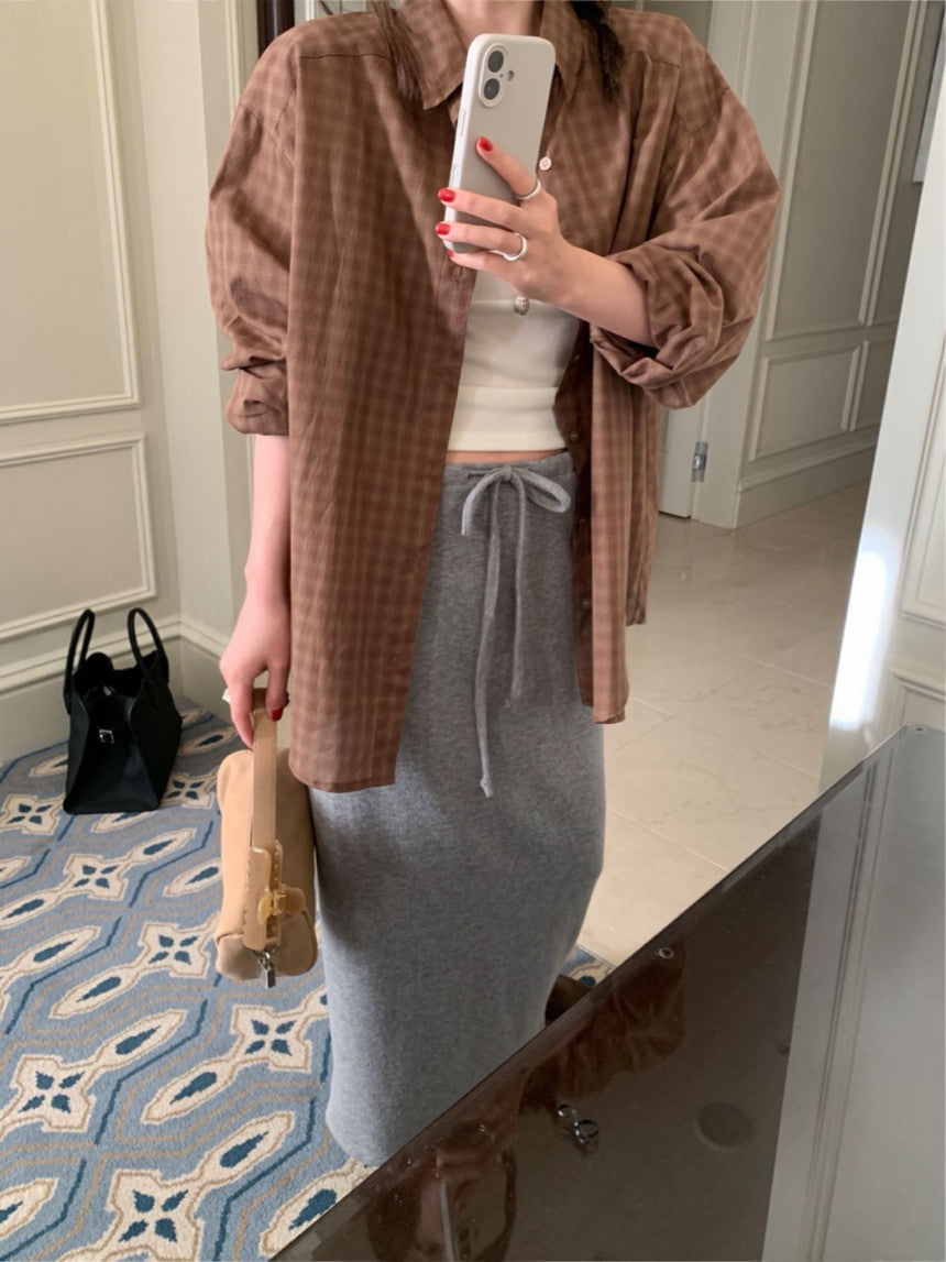 Fog long skirt-3col