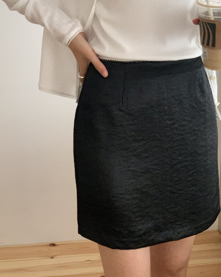 Rie lace short skirt-2col