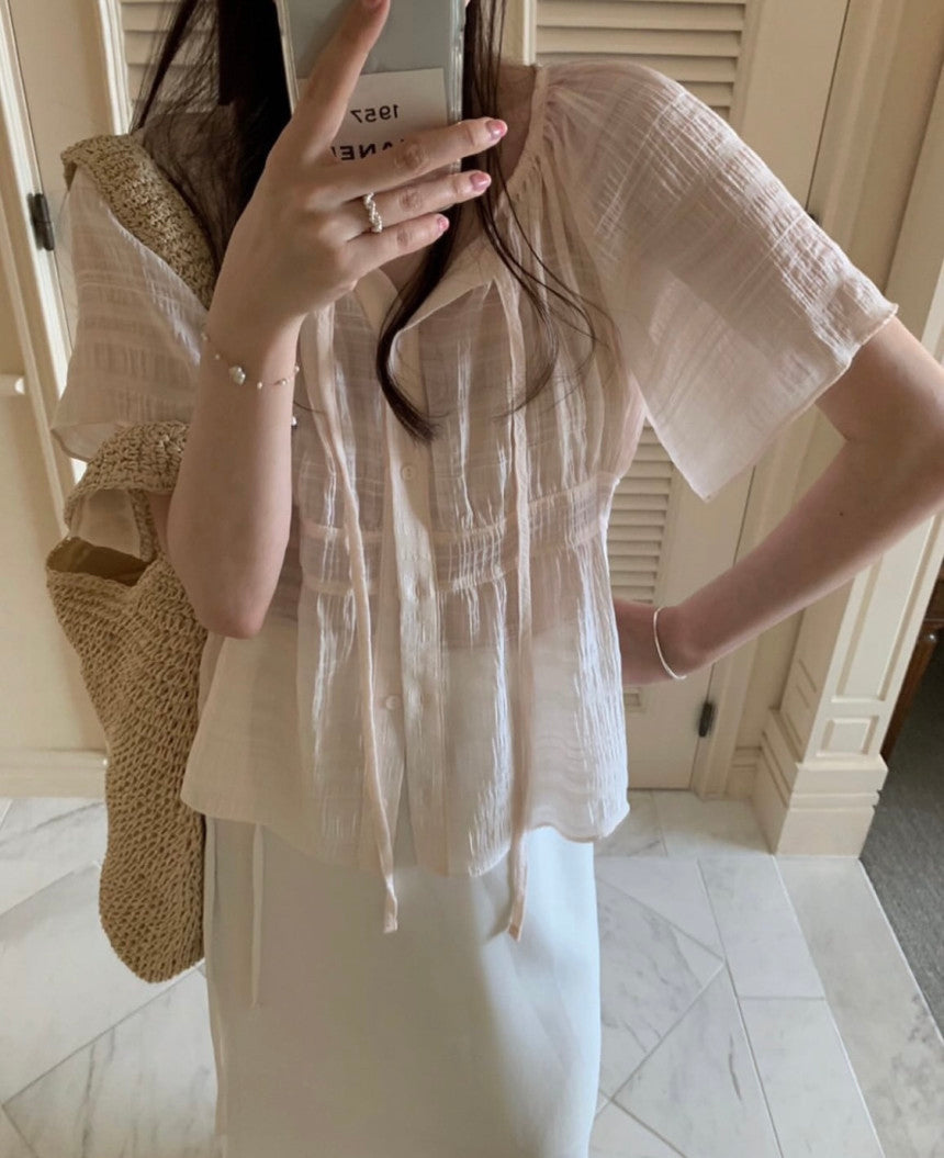 Half juju blouse-2col