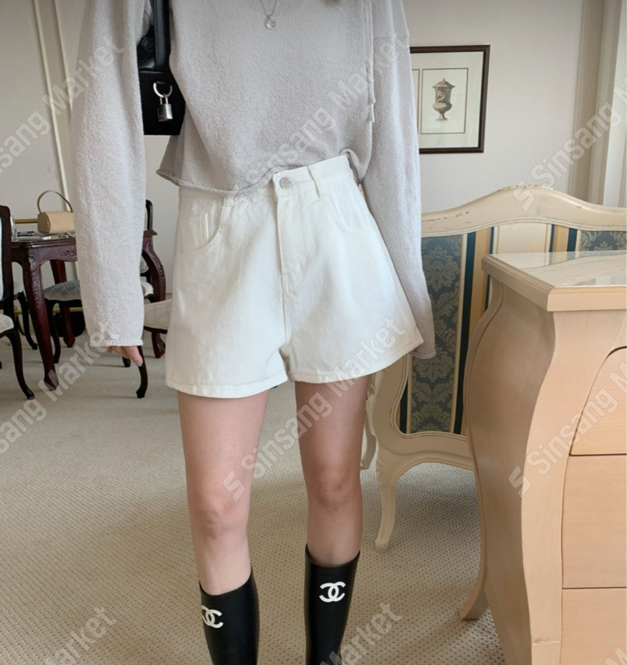Shavet short denim-2col