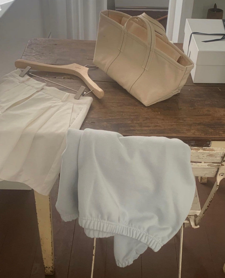 ivory-s即納 Liter ari pleats skirt pants