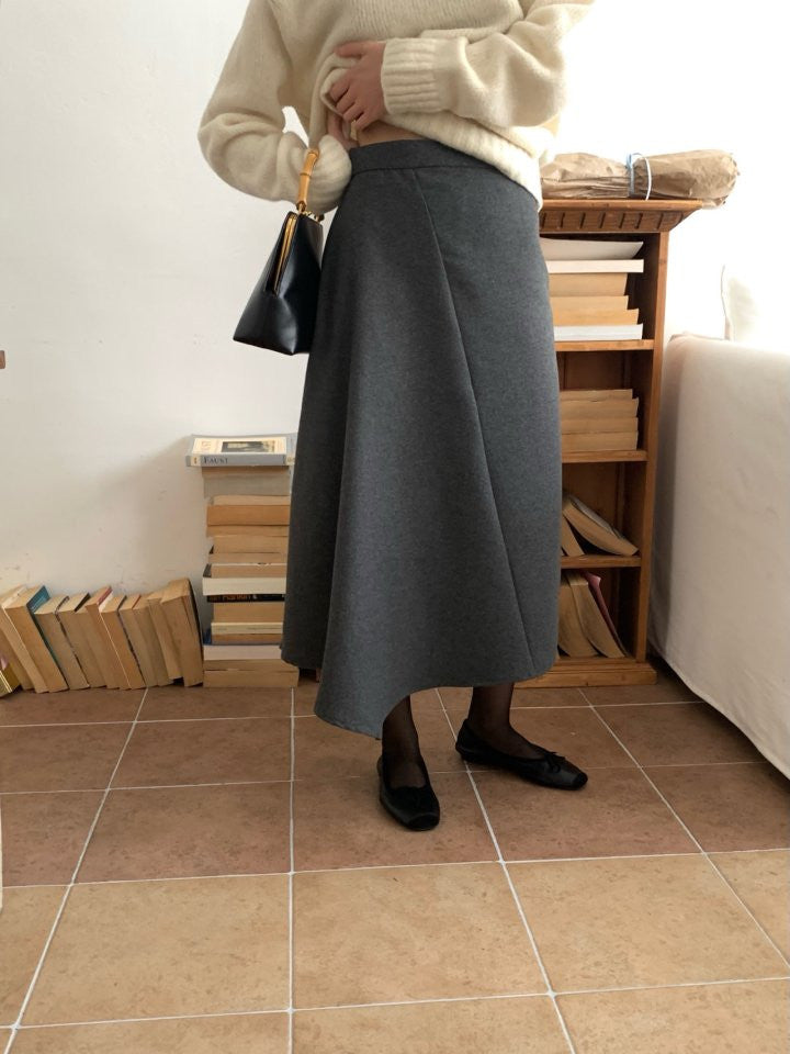 Unbal cut skirt