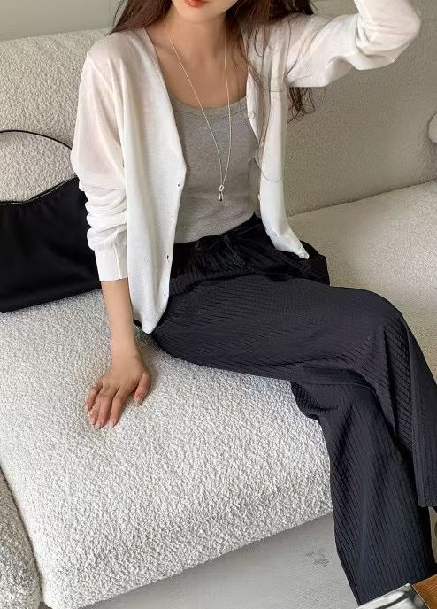 Winnie seersucker s.t banding pants-4col