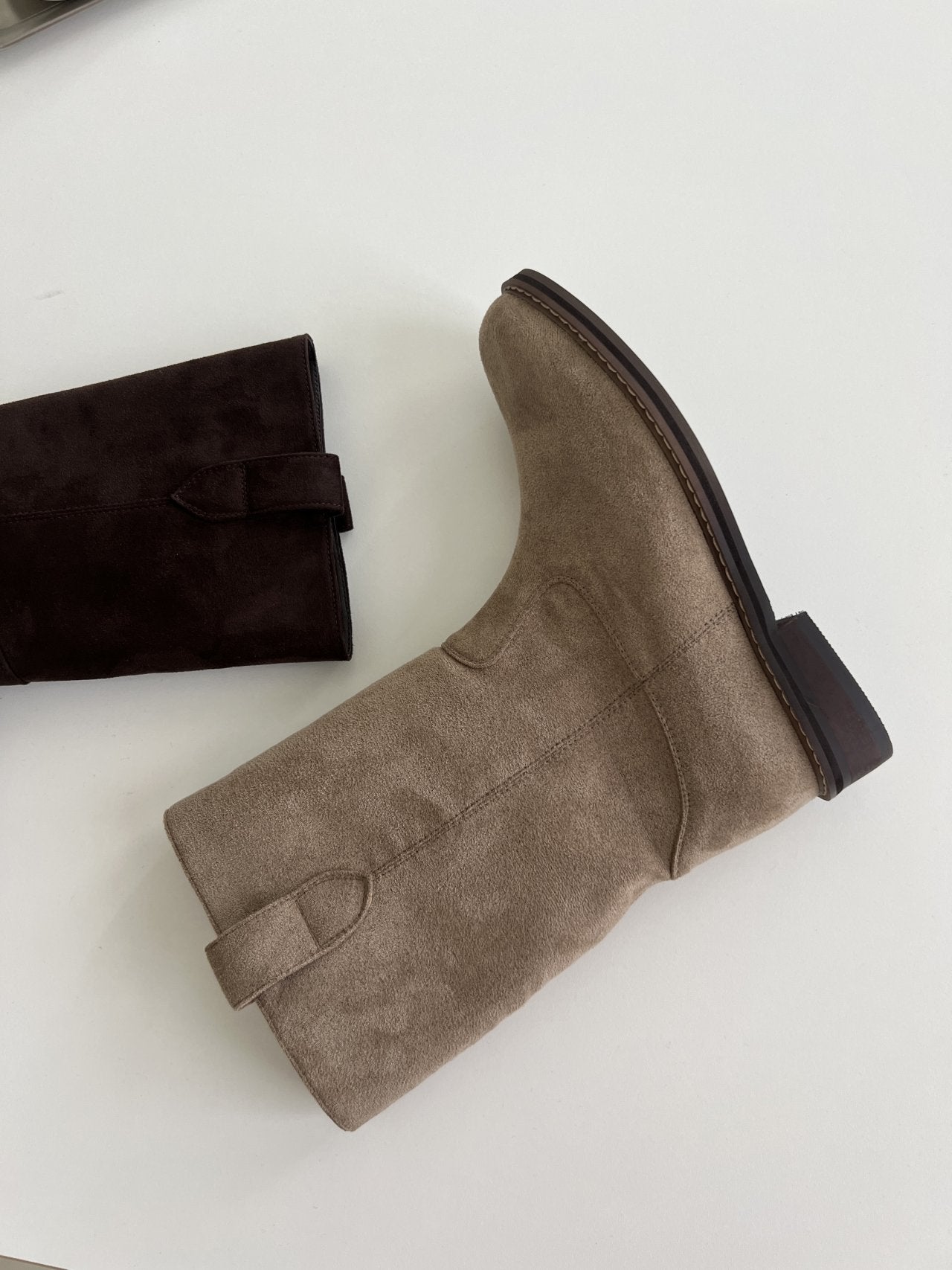 Suede bijo middle boots