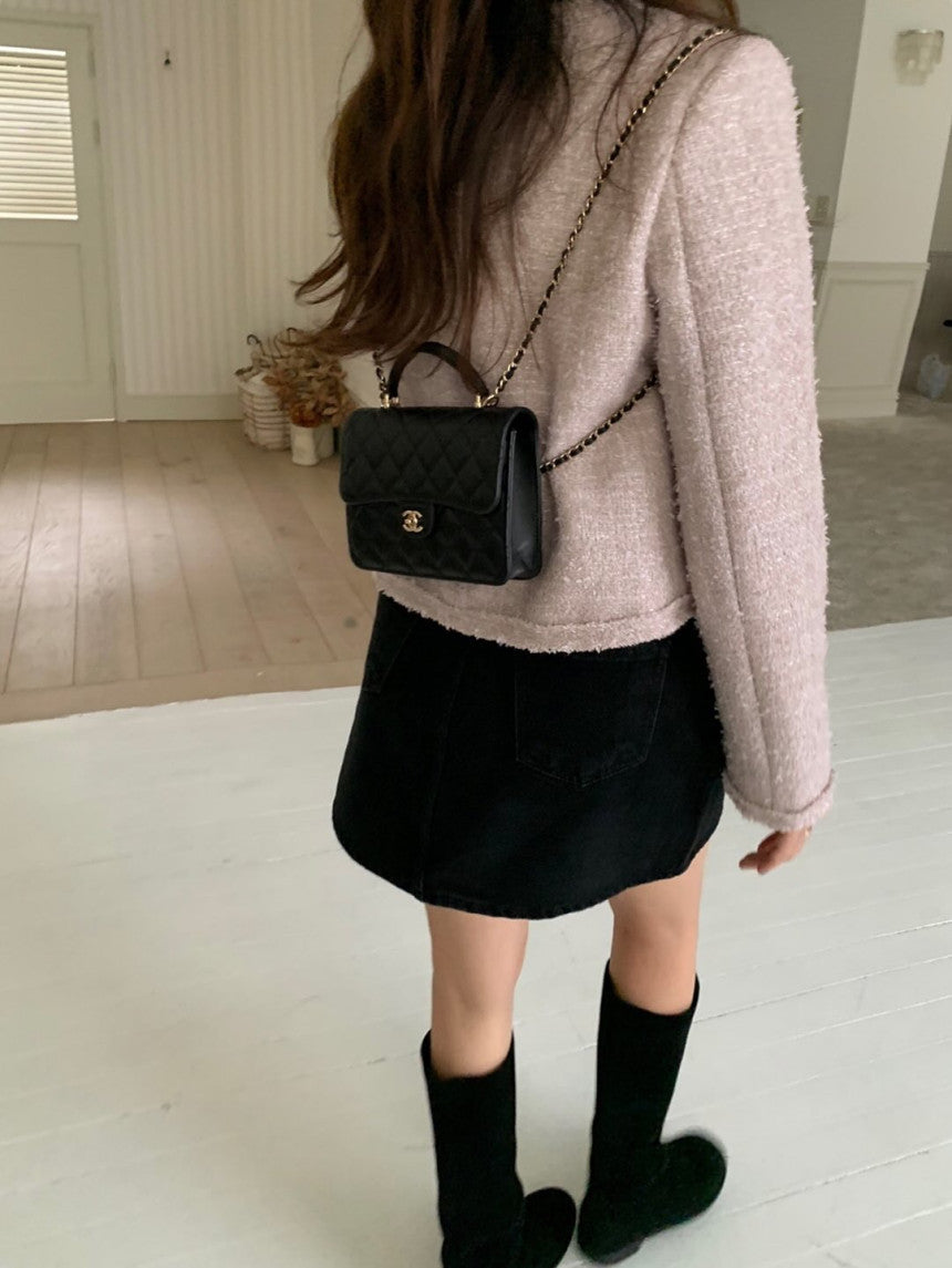 Salmon tweed jacket-3col