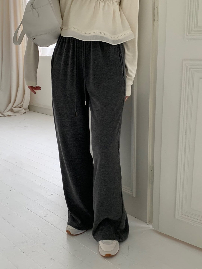 Stay banding pants-4col
