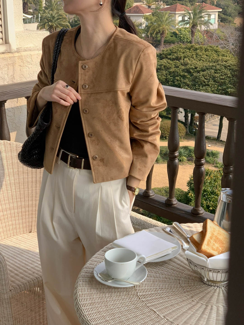 Ace suede jacket-2col