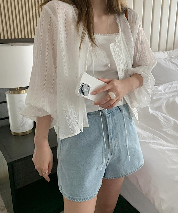ILLIT cardigan blouse