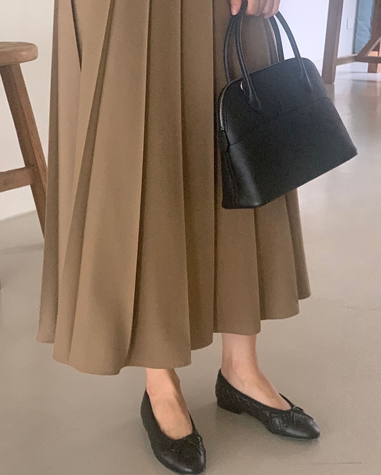liter kkamiyu pleats skirt-2col