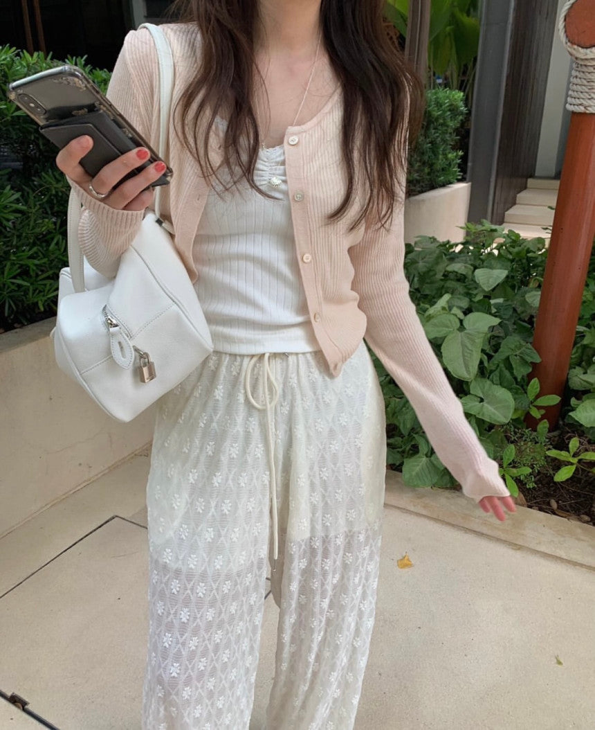 Mamonde linen cardigan-4col