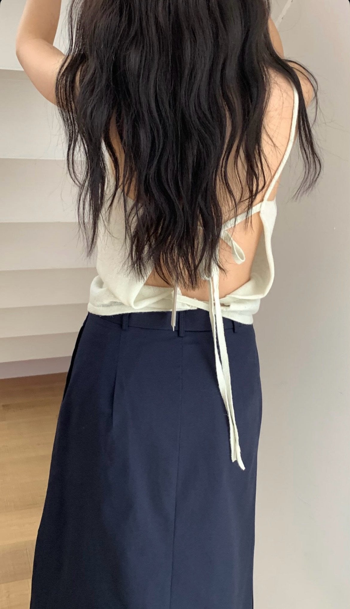 deondo side slit skirt-2col