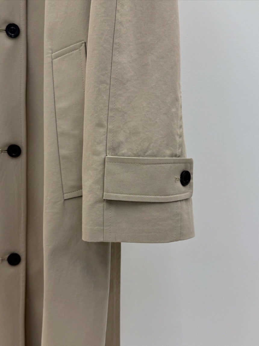 Barnnet long trench coat-2col