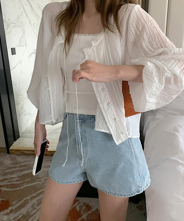 ILLIT cardigan blouse