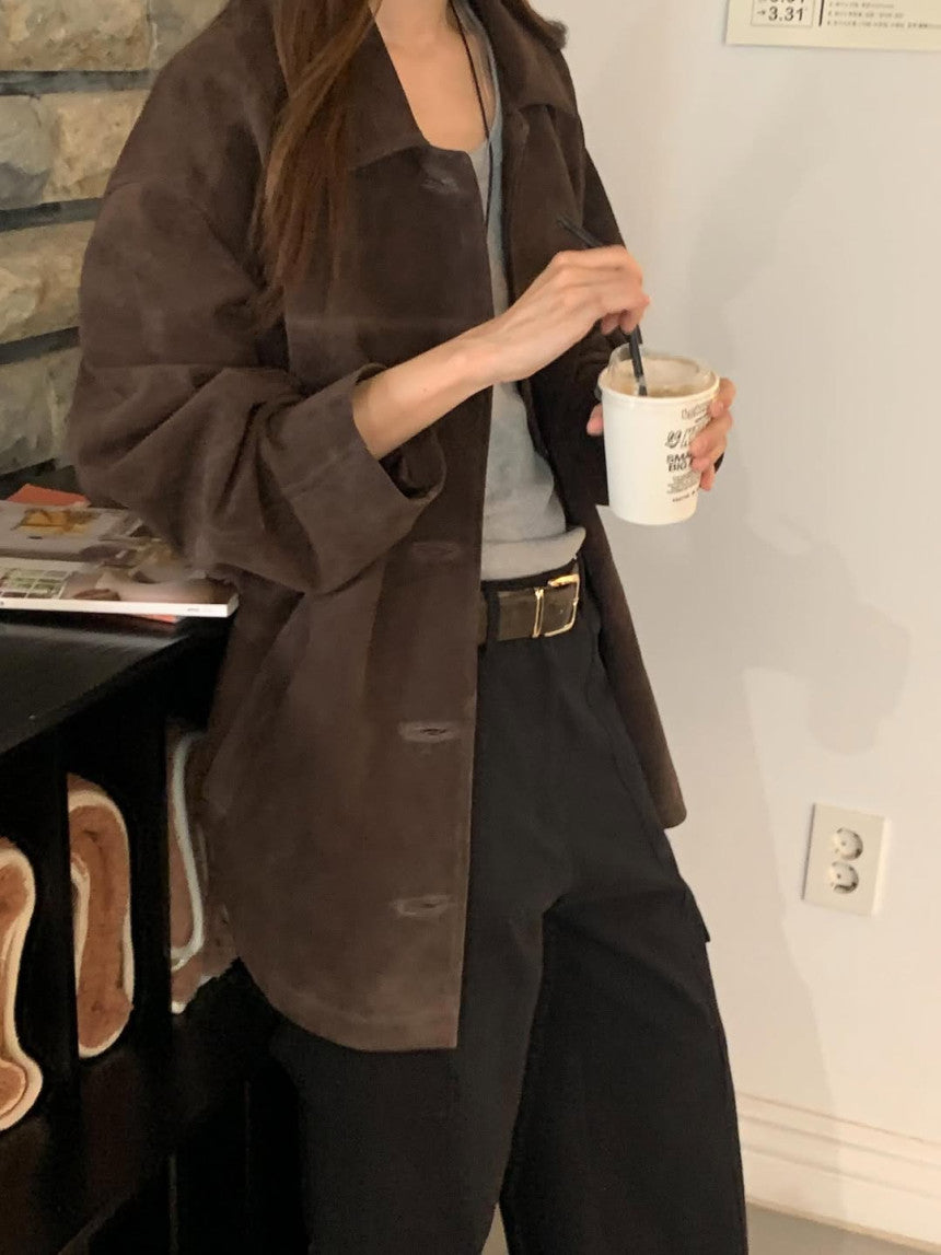 Bern suede jacket-2col