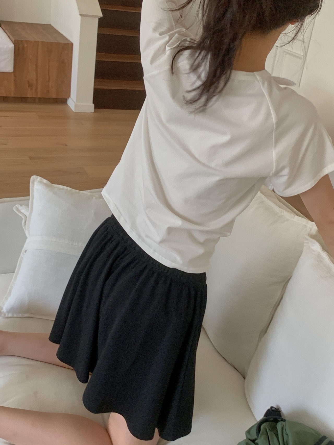 Rush skirt half pants-3col