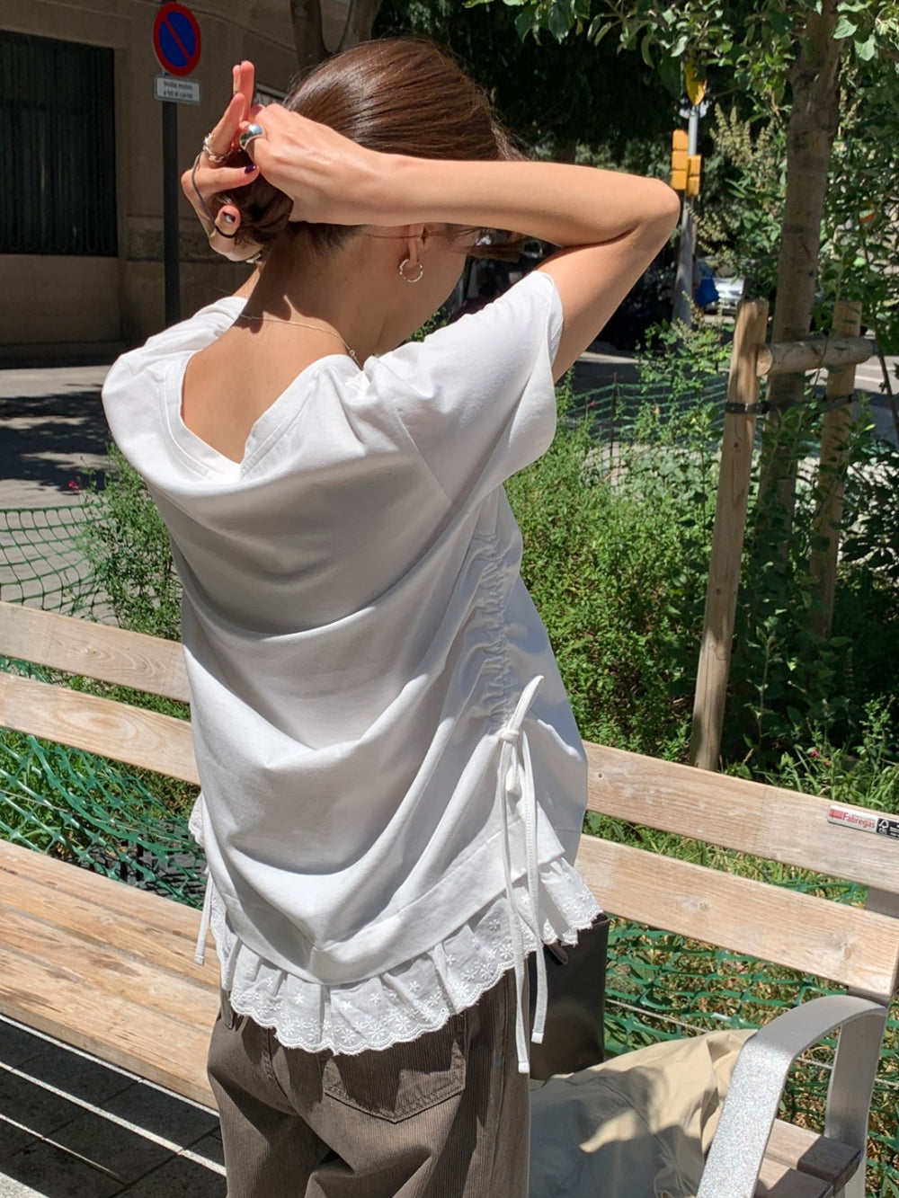 Lace string T
