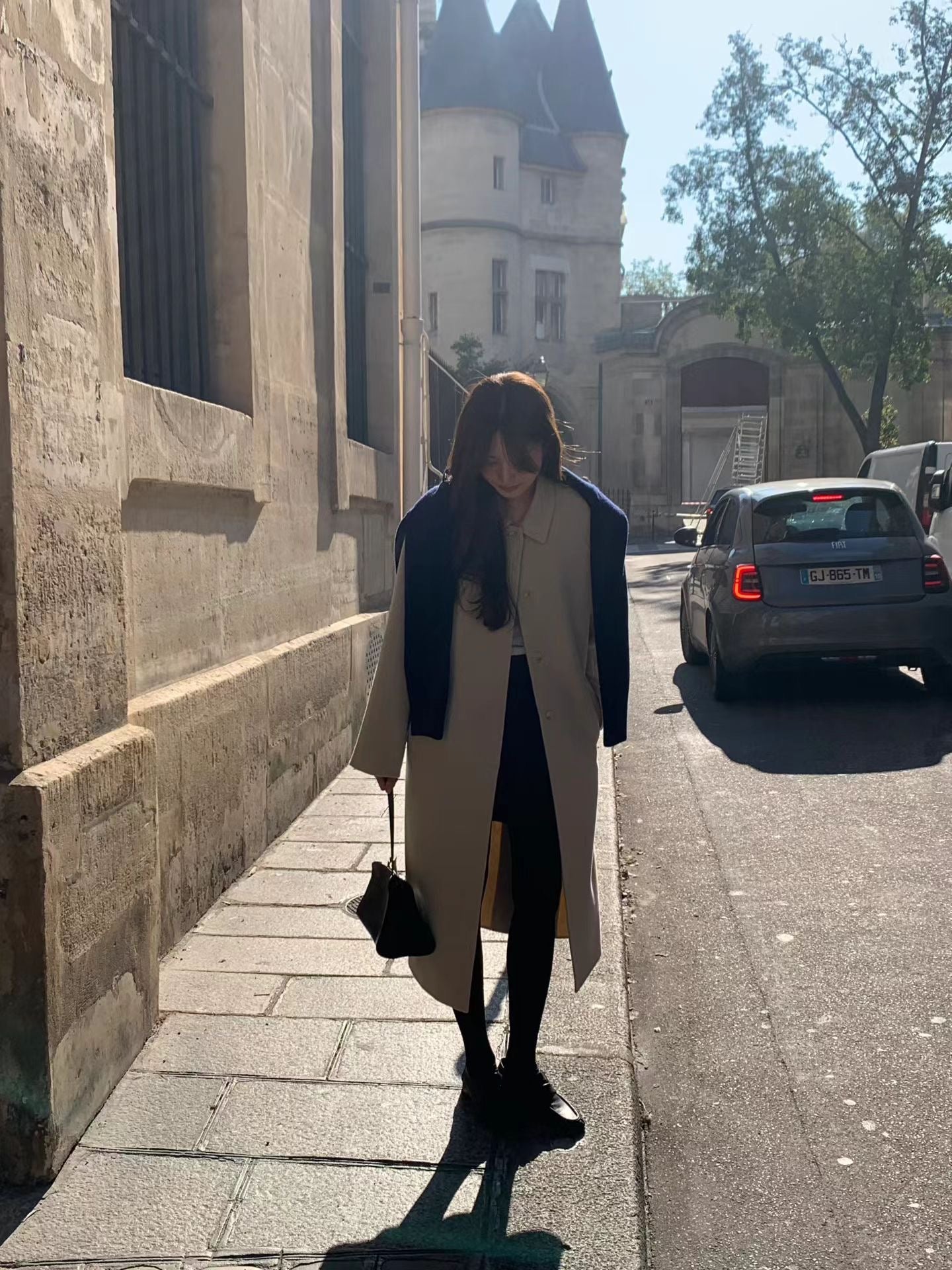 Ounce from cashmere handmade coat-2col