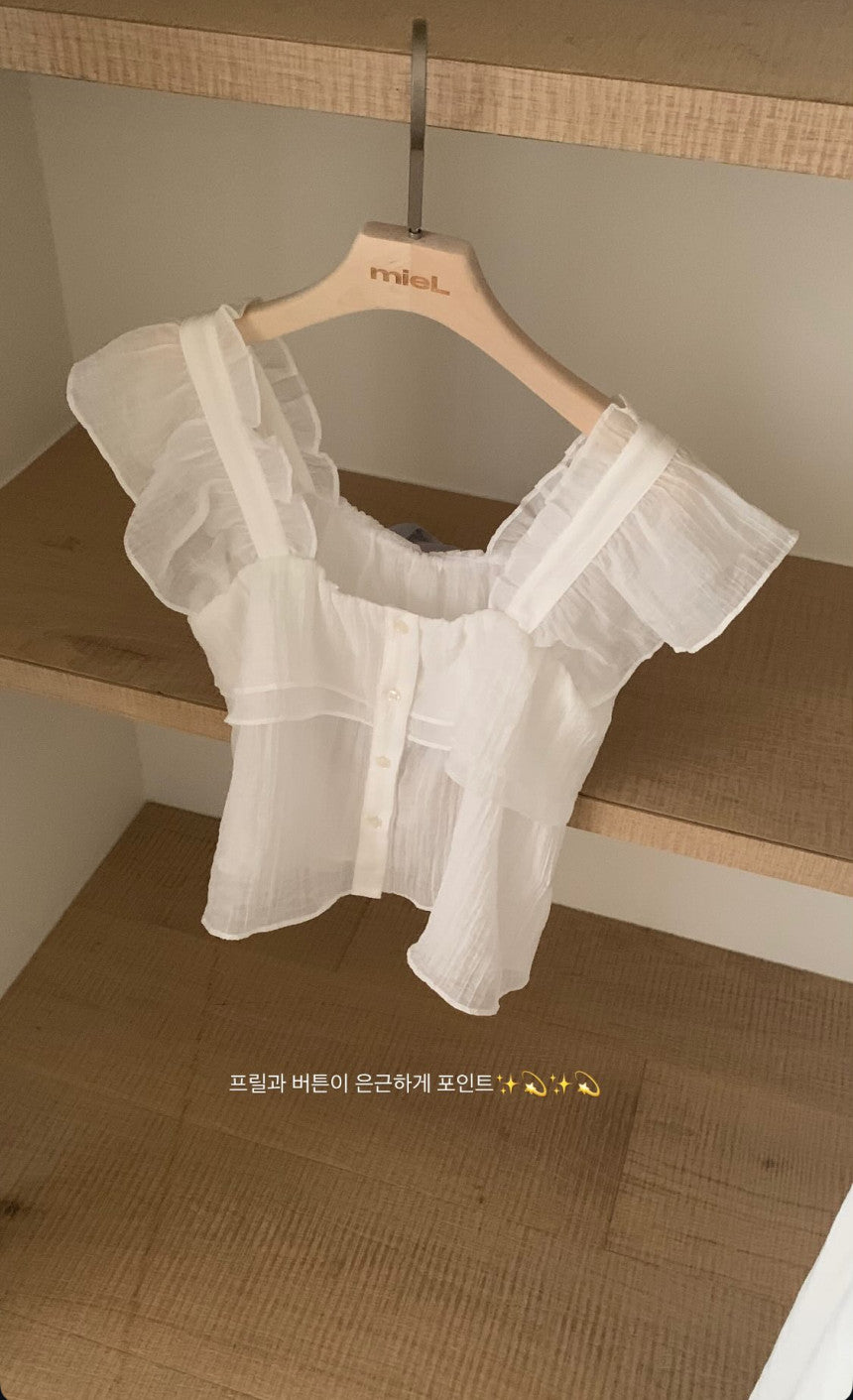 Nature 2way blouse-4col