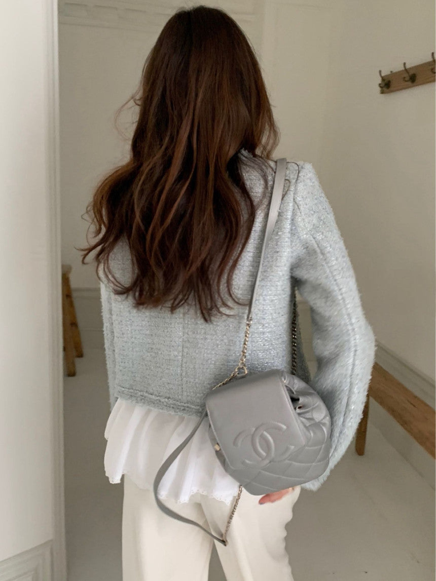 Salmon tweed jacket-3col