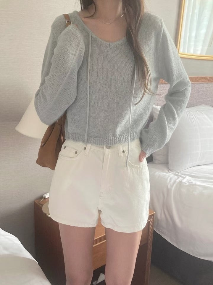 Mohair strap knit-2col