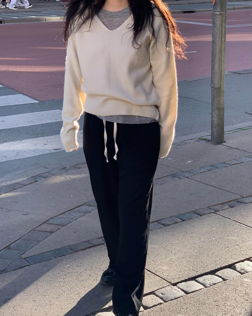 Relaxed pants-5col