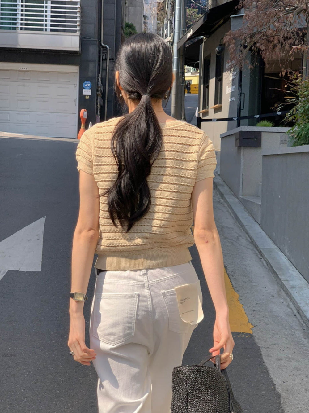 ivory即納 Ami Cardigan-3col